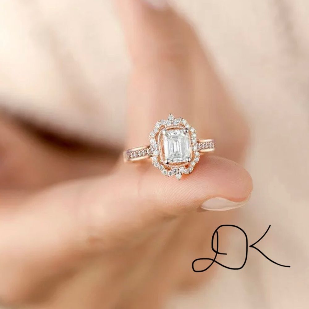 925/18K DAHLIA ROSEGOLD PROMISE RING SIZE 7 - Picture 9 of 10